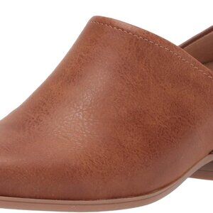 NATURALIZER Womens Carlyn Tan Faux Vegan Leather Boots Booties Size 8W